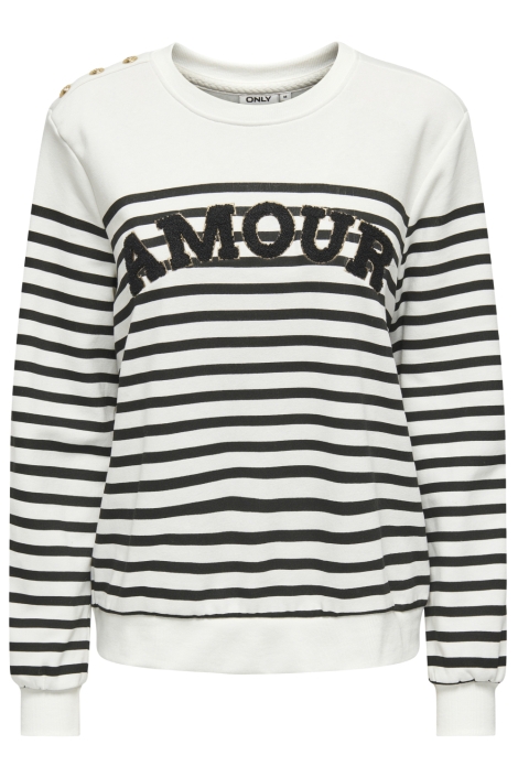Only onlallie l/s stripe o-neck cs swt